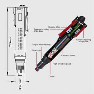 Tournevis électrique industriel automatique personnalisé de 1,5 à 5 N.m, outil électrique de précision pour ligne de production - Product Image 2