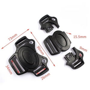 Fivela de Cinto de Segurança de 3 Pontos 25mm com Trava para Cadeira de Bebê, Clipe para Carrinho, Fivela de Plástico com Liberação Lateral Dupla para Cinto de Segurança de Carro de Bebê - Product Image 6