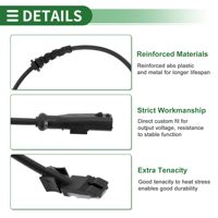 Capteur de vitesse ABS BST pour Renault Clio Euro/Logan/Sandero 2004-2021 Système de freinage antiblocage Nouveau No.0265008922/479101292R