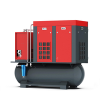 Compresor de Aire de Tornillo de 20 HP y 15 kW con Tanque y Secador, 380 V, 3 Fases, 500 L, Sistema de Compresor de Aire Industrial
