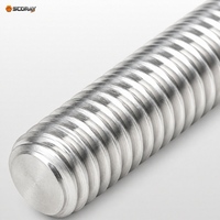 Tiges filetées en acier inoxydable 304, barres filetées GB/T 15389 DIN 976 A2-70 M3 M4 M5 M6 M8 M10 M12 M16 M20 16-800mm Métrique