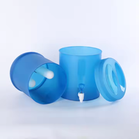 Filtre à gravité de comptoir capacité 20L système de filtre à eau alimenté par gravité en plastique bleu pour les voyages de camping