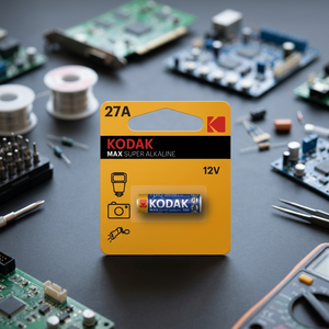 1 ชิ้น ถ่านอัลคาไลน์โคดัก แม็กซ์ ซุปเปอร์ 12V 27A รุ่น K27A สำหรับรีโมทคอนโทรลและกล้อง (บรรจุภัณฑ์แบบแผง) - Product Image 2
