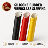 Gaine isolante en fibre de verre silicone résistant à 200 degrés Celsius pour la protection des câbles industriels