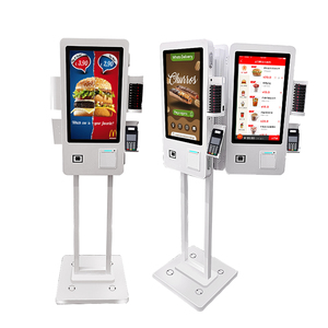 24 inch kỹ thuật số menu Màn hình hiển thị LCD tầng đứng đặt hàng thanh toán kiosk Máy bán hàng tự động cho nhà hàng cà phê thức ăn nhanh - Product Image 4