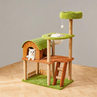 Arbre à chat de luxe Jungle Paradise 123 cm, tour à chat multi-niveaux, capsule spatiale, structure d'escalade pour chats d'intérieur