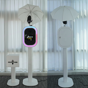 Photomaton à configuration rapide avec appareil <span class=keywords><strong>photo</strong></span> à écran tactile LCD <span class=keywords><strong>de</strong></span> 13.3 pouces avec flash et stand <span class=keywords><strong>de</strong></span> selfie <span class=keywords><strong>de</strong></span> location d'événement parapluie - Product Image 5