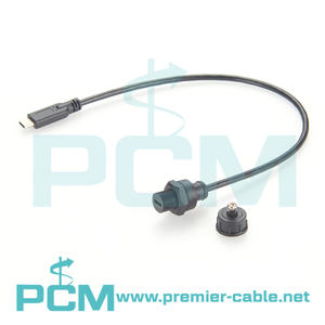 Câble d'extension étanche USB Type C mâle à femelle monté sur panneau IP67 Version USB2.0 pour armoire d'équipement de <span class=keywords><strong>bateau</strong></span> en plein air - Product Image 2