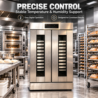 Fermenteur Commercial Retarder Proofer 6-32 Plateaux pour Pizzeria et Boulangerie, Conception Multi-niveaux, 2800W, Commande Tactile, 220V, Garantie 1 An