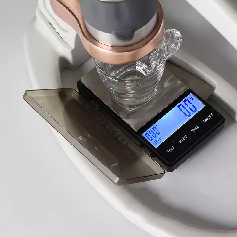 0.1g elektronik mutfak gıda tartı su geçirmez fonksiyonu ölçekli kahve dükkanı kahve terazi dijital cep ölçeği zamanlayıcı ile