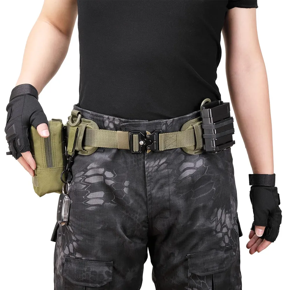 Ceinture de combat tactique personnalisé OEM ODM Portable ceinture de combat tactique pochette ensemble sécurité vie défense hommes bataille ceinture tactique