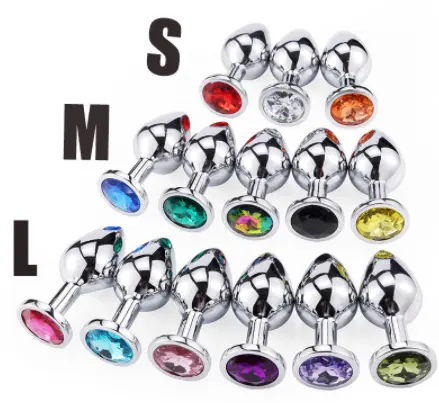 Anal Plug Sex Toys Mini Round Shaped Metal Stainless Smooth Steel Butt Small Tail Dildo Intimate Goods Sex Toys For Female/Male