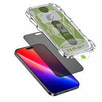 Vente en gros 28 °   Protection d'écran en verre trempé anti-espionnage, kit d'installation sans poussière, OEM personnalisé, fourniture d'usine pour iPhone 11-18