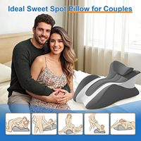 Oreiller ergonomique en mousse à mémoire de forme tissée pour couples, soutien lombaire, confort corporel, lecture au lit et utilisation multifonctionnelle