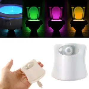 2024 LED Motion Night Light RGB Lightbowl sensor de movimiento LED Luz de inodoro