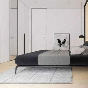 Kualitas tinggi tersembunyi tidak terlihat Modern inti padat kayu Interior putih Casement pintu rata dibuat dari kayu padat - Product Image 6