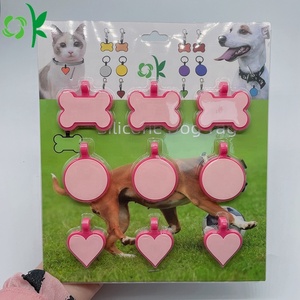 Hot bán 9 miếng trong 1 bộ hình dạng khác nhau cá nhân Silicone Dog ID thẻ tên biểu tượng tùy chỉnh Pet tag - Product Image 6