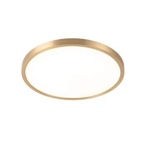 Italian Minimalist LED <b>Ceiling</b> <b>Light</b> Modern Simple All-Copper Black Ultra-Thin for Bedroom Balcony <b>Hallway</b> with 6000K CCT - Product Image 1