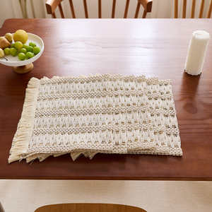 <span class=keywords><strong>Tovagliette</strong></span> da tavolo Decorative in tessuto di cotone poliestere all'ingrosso tovaglietta da tavolo - Product Image 4