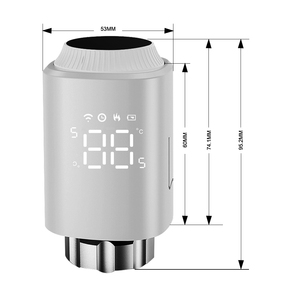 Termostato per Radiatore Tuya Smart Life ZigBee 3.0, Valvola Programmabile a Risparmio Energetico per Sistema di Riscaldamento Domestico - Product Image 2