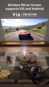 <span class=keywords><strong>2025</strong></span> Hot V16 Xoay Android 13 Chiếu, 230 ° Điều Chỉnh Góc 120 Lumens 2.4 + 5G Kép Wifi Cho Rạp Hát Tại Nhà HD Chiếu - Product Image 5