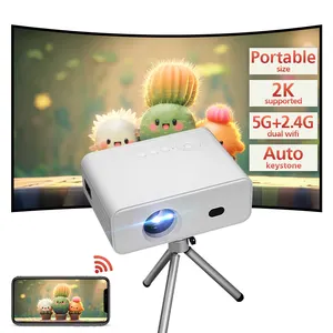 Hotack L012 projetores de vídeo padrão full hd home theater portátil inteligente wifi bolso 1080p 4k lcd hd levou mini projetor