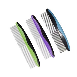 Meilleure vente peigne de toilettage pour animaux de compagnie <span class=keywords><strong>chien</strong></span> assurance commerciale emballage sous blister outils de toilettage peignes à poux <span class=keywords><strong>brosse</strong></span> à cheveux en plastique pour animaux de compagnie - Product Image 1