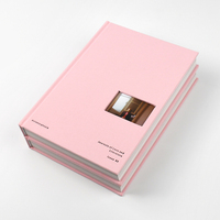 Livre personnalisé en tissu rigide avec fenêtre photo, impression de livre photo à couverture rigide en lin
