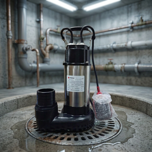 Pompe à eaux usées industrielle submersible SS SAMSON de haute qualité avec broyeur, à vendre - Product Image 3
