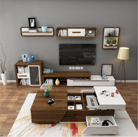 Meubles de salon, Table basse, vente en gros, nouveau Design, de luxe, en noir blanc et marron, Simple