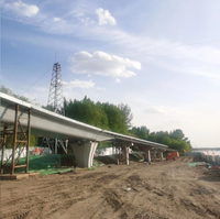 Puente de Acero Prefabricado Resistente a la Corrosión, Estructura de Arco Metálico, Diseño Personalizado para Puente Peatonal