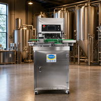 Machine de remplissage et de scellage automatique PLC TRP1-1C, machine de mise en conserve isobare mobile pour petites brasseries artisanales, 200-300 CPH