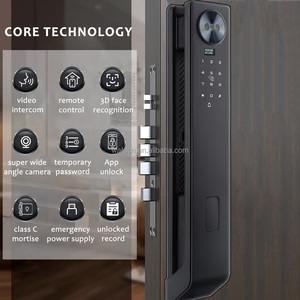 WAFU Tuya Smart Life APP Control <strong>Voice</strong> Intercom Door <strong>Lock</strong> 3D Face Recognition Fingerprint Password Camera for Wood/Steel Doors - Product Image 2