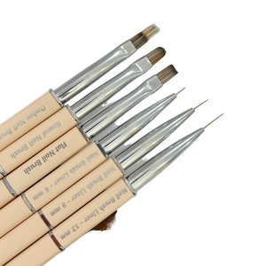 Wholesale French Nail Art <b>Brush</b> with Metal Handle Colorful French Gun Design Nylon Material for Nail Supplies Nail <b>Brush</b> Liner - Product Image 1