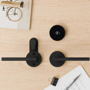 Bền chống trộm thông minh trượt cửa gỗ khóa và xử lý trong nhà Key mở khóa với thép và thép không gỉ tùy chọn cửa - Product Image 5