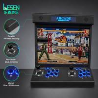 Borne d'arcade pliable 22 pouces pour 2 joueurs, double joystick, jeu de combat rétro 3D, pour usage domestique et commercial, personnalisable OEM