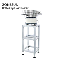 ZONESUN Vibrationsförderer Pumpensprüher Kappen-Vibrationsförderer Automatischer Flaschen-Sortierer Entwirrer für Verschließmaschinen
