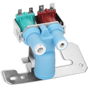 Valve d'entrée de réfrigérateur WR57X10032 WR57X3326, valve d'alimentation en eau électrique en plastique, installation facile, pièces de réfrigérateur - Product Image 1