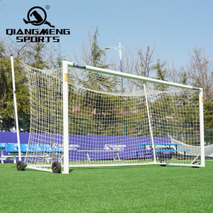 Portería de fútbol de pelo <span class=keywords><strong>directa</strong></span> de fábrica, portería de fútbol móvil de entrenamiento de carrera de lanzamiento portátil de aluminio de alta calidad - Product Image 1