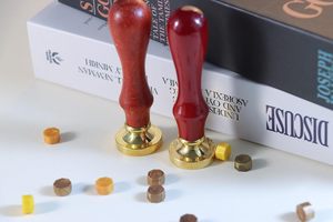 Sceau de cire personnalisé en laiton, diamètre sur mesure (20mm-45mm), formes multiples (rond, etc.) Pour sécuriser les envois d'enveloppes - Product Image 4