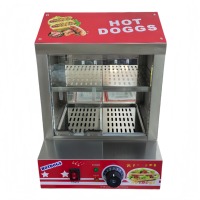 Machine à hot-dogs et à hamburgers commerciale de 27 L, chauffe-vapeur avec eau ajoutée au fond pour les magasins de proximité, idéale pour réchauffer les aliments
