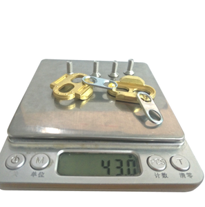 <span class=keywords><strong>Scarpe</strong></span> da Ciclismo 17034 in Rame Dorato Leggere 40g con Tacchette per Pedali <span class=keywords><strong>MTB</strong></span> Mountain Bike - Product Image 5