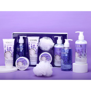 2023 Ensembles de costumes de bain de soins de la peau pour femmes à la lavande de marque privée de haute qualité - Product Image 3