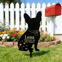 Décoration de jardin personnalisée pour animaux de compagnie, marqueur de tombe pour chien, croix commémorative, cadeaux pour la perte d'un animal, plaques commémoratives à insérer dans le sol