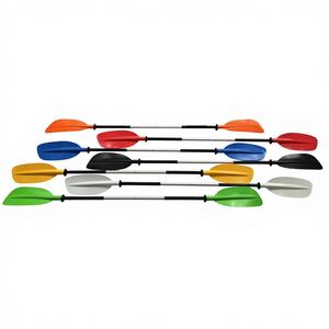 Pagaie de kayak en alliage d'aluminium détachable à double section, double tête avec extension épaissie, durable pour adultes et enfants - Product Image 1