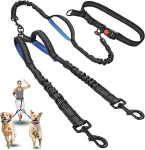 Correa Doble para Perros NIBAO, Manos Libres para Perros Grandes |   Correa para 2 Perros Sin Enredos |   Correa de Cintura para Pasear Dos Perros - Product Image 1