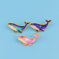 Nouveau produit : Broche en alliage de zinc motif dauphin de dessin animé mignon, accessoire créatif pour sac à dos, épingle à revers, pendentif DIY, vente en gros