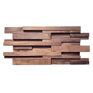 Moderno noce nero piccoli <span class=keywords><strong>pannelli</strong></span> quadrati in <span class=keywords><strong>legno</strong></span> massello divano decorazione parete 3D mosaico strisce <span class=keywords><strong>di</strong></span> <span class=keywords><strong>legno</strong></span> modanature pannello del soffitto - Product Image 1