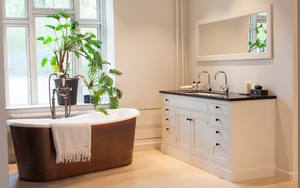 Cbmart עיצוב חדש עץ עץ לבוד כיור אמבטיה קטנה עמיד למים לשטוף ארון - Product Image 4