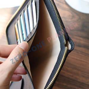 Agenda Personalizada con Cierre, de Cuero Vegano PU, Color Negro Guijarro, con Espacio para Cuaderno, Planificador, Organizador para <span class=keywords><strong>Hobonichi</strong></span> Weeks - Product Image 2